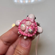 Mini Pink Bunny Turtle Charm