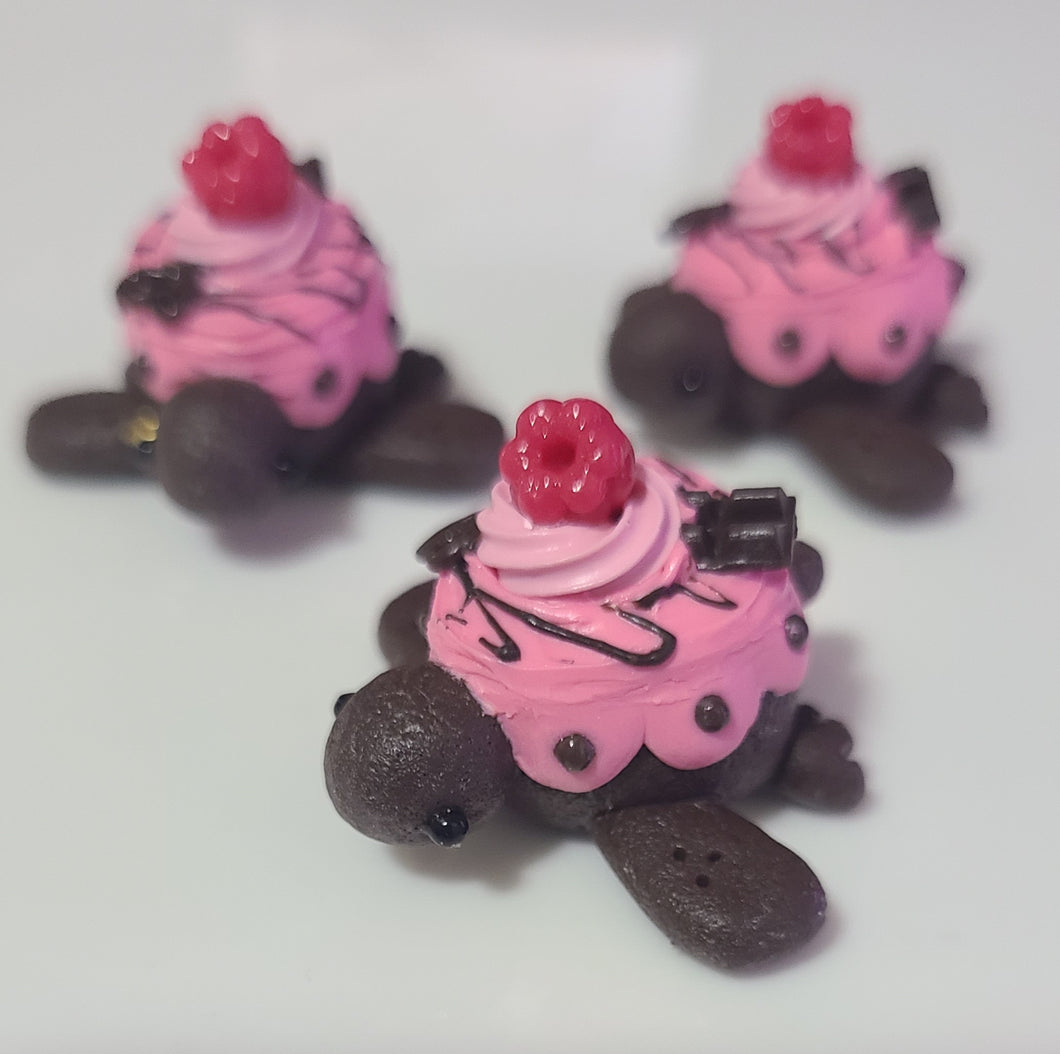 Mini Raspberry Chocolate Cake Turtle