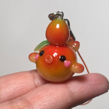 Mango Kissing Whale Charm