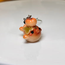 Pumpkin Kissing Whale Charm