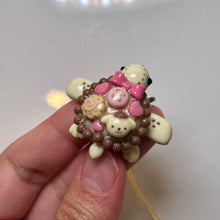 Mini Yellow Puppy Turtle Charm