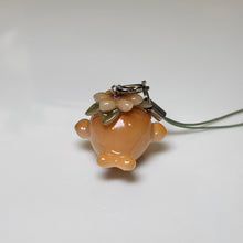 Fall Floral Kissing Whale Charm