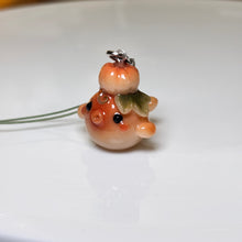 Pumpkin Kissing Whale Charm